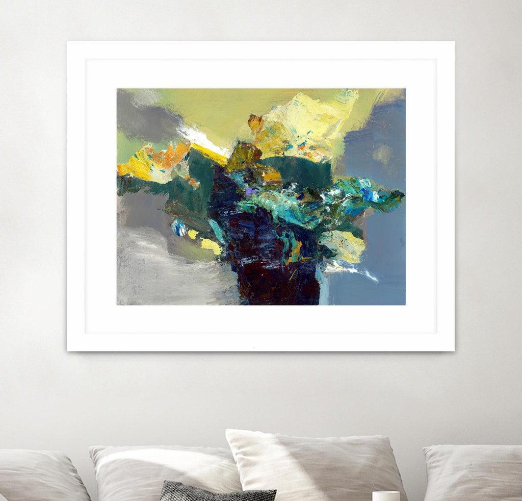 United by Fiona Hoop on GIANT ART - yellow abstract