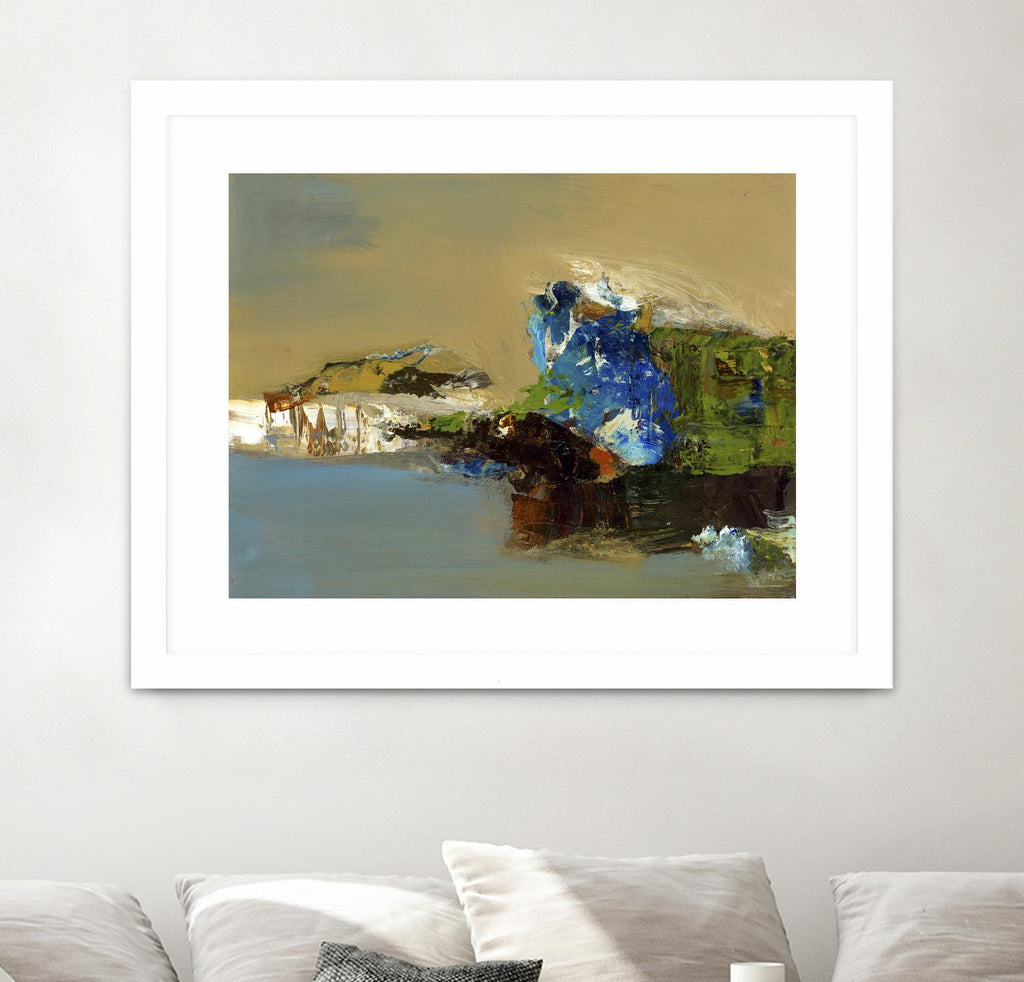 Make Room by Fiona Hoops on GIANT ART - blue abstract