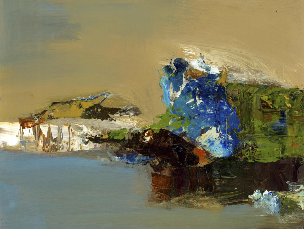 Make Room par Fiona Hoops sur GIANT ART - abstrait bleu