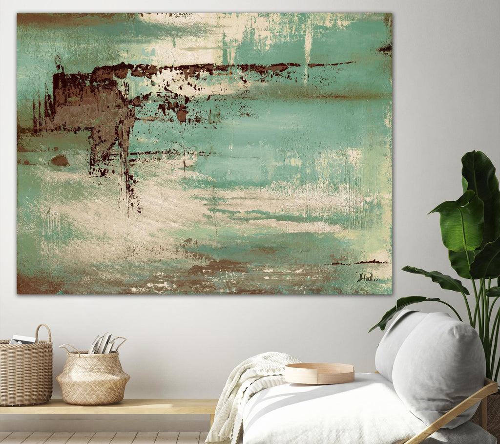 The Teal and Brown Ones by Patricia Pinto on GIANT ART - abstract 