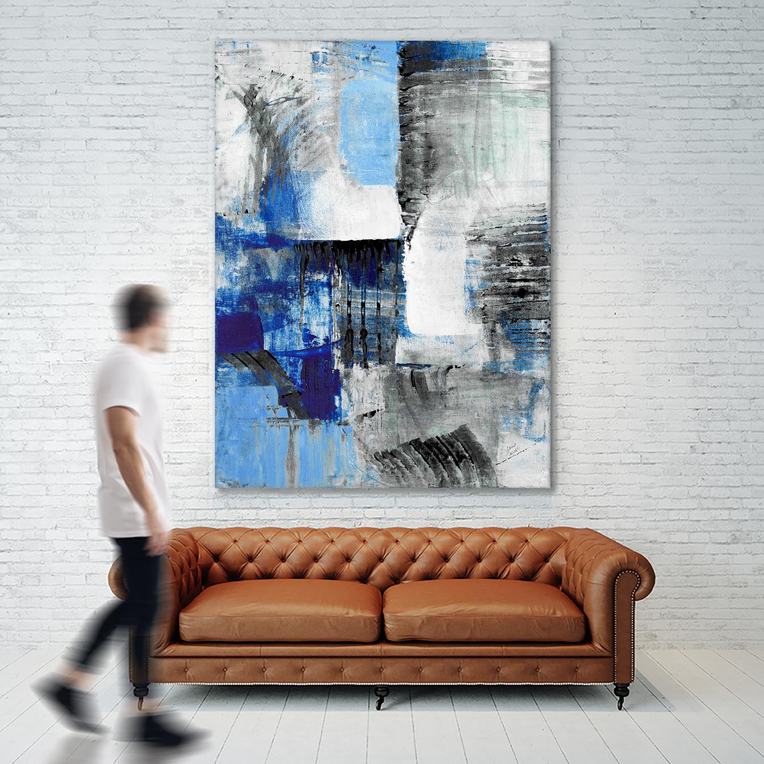 Mystic Bleu Abstract by Lanie Loreth on GIANT ART - bleu abstract