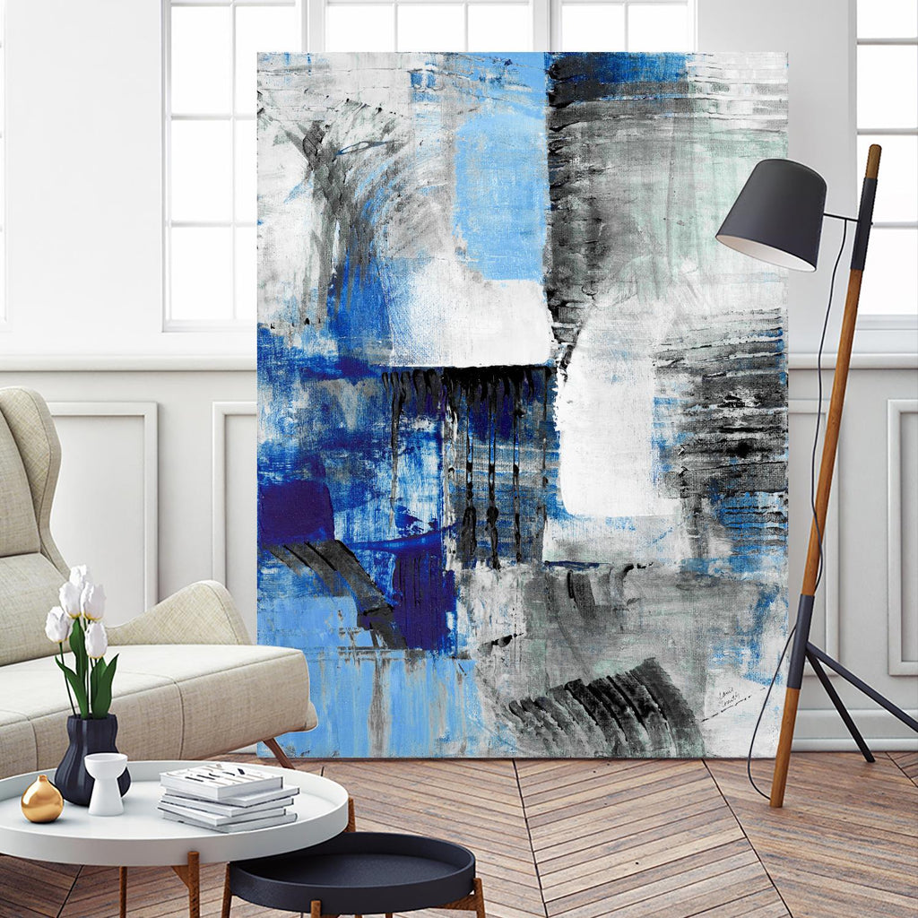 Mystic Bleu Abstract by Lanie Loreth on GIANT ART - bleu abstract