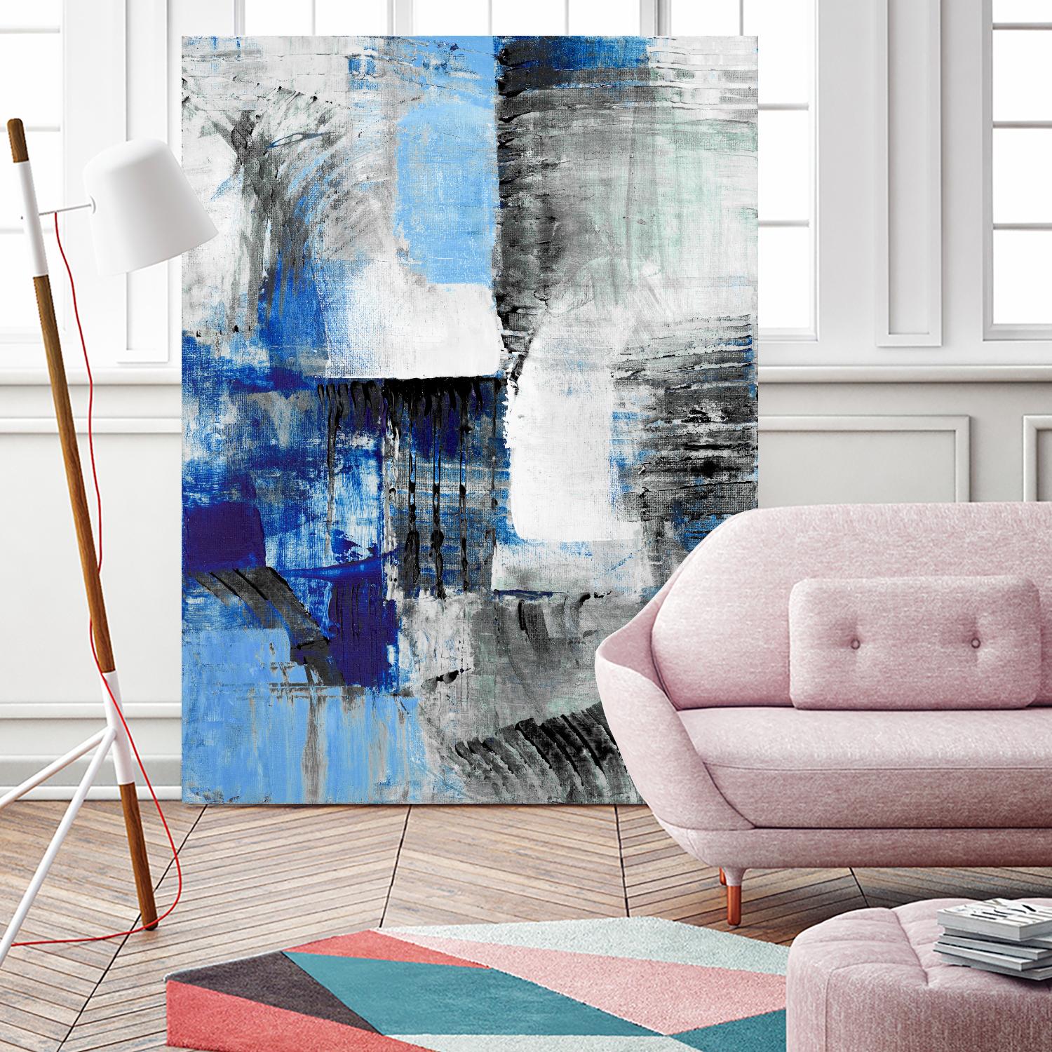 Mystic Bleu Abstract by Lanie Loreth on GIANT ART - bleu abstract