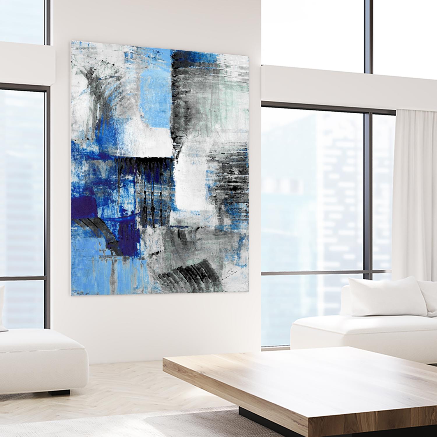 Mystic Bleu Abstract by Lanie Loreth on GIANT ART - bleu abstract