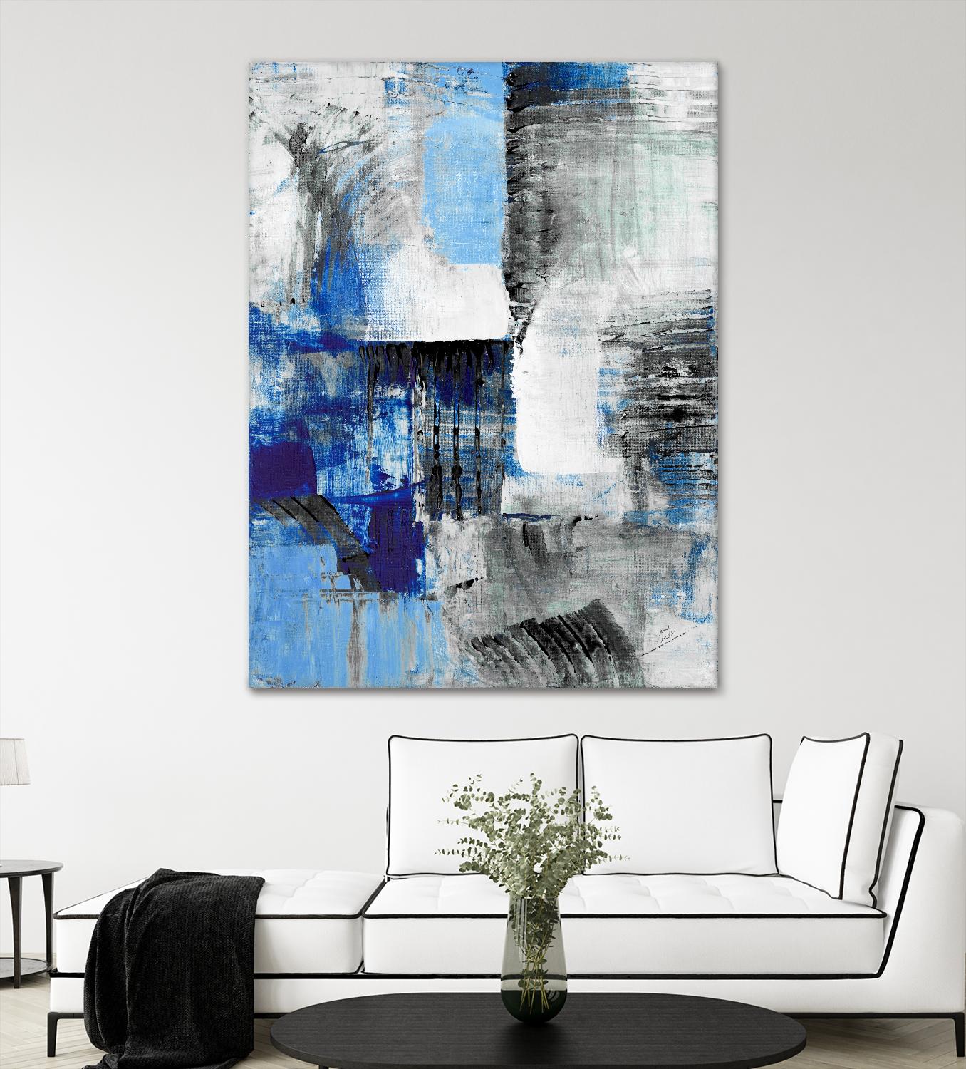 Mystic Bleu Abstract by Lanie Loreth on GIANT ART - bleu abstract