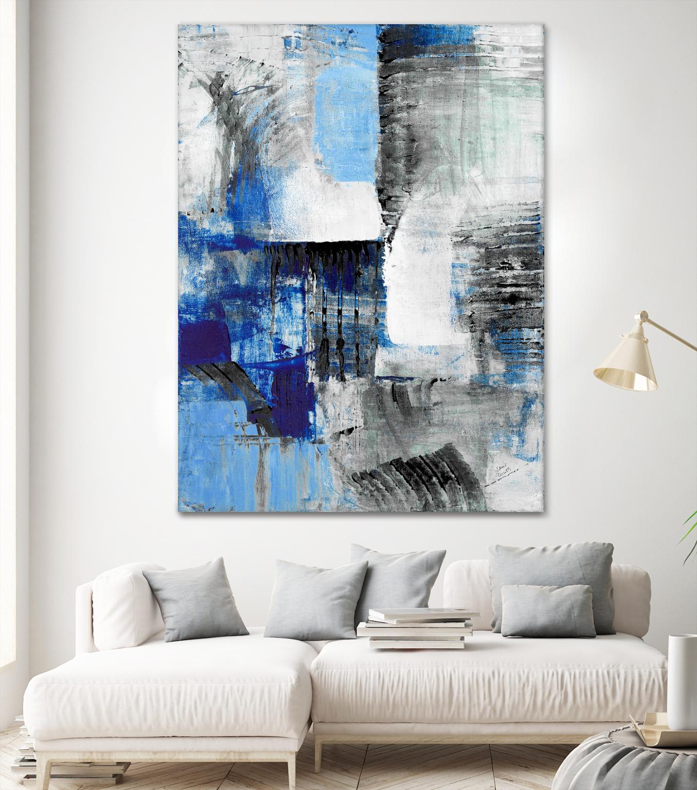 Mystic Bleu Abstract by Lanie Loreth on GIANT ART - bleu abstract