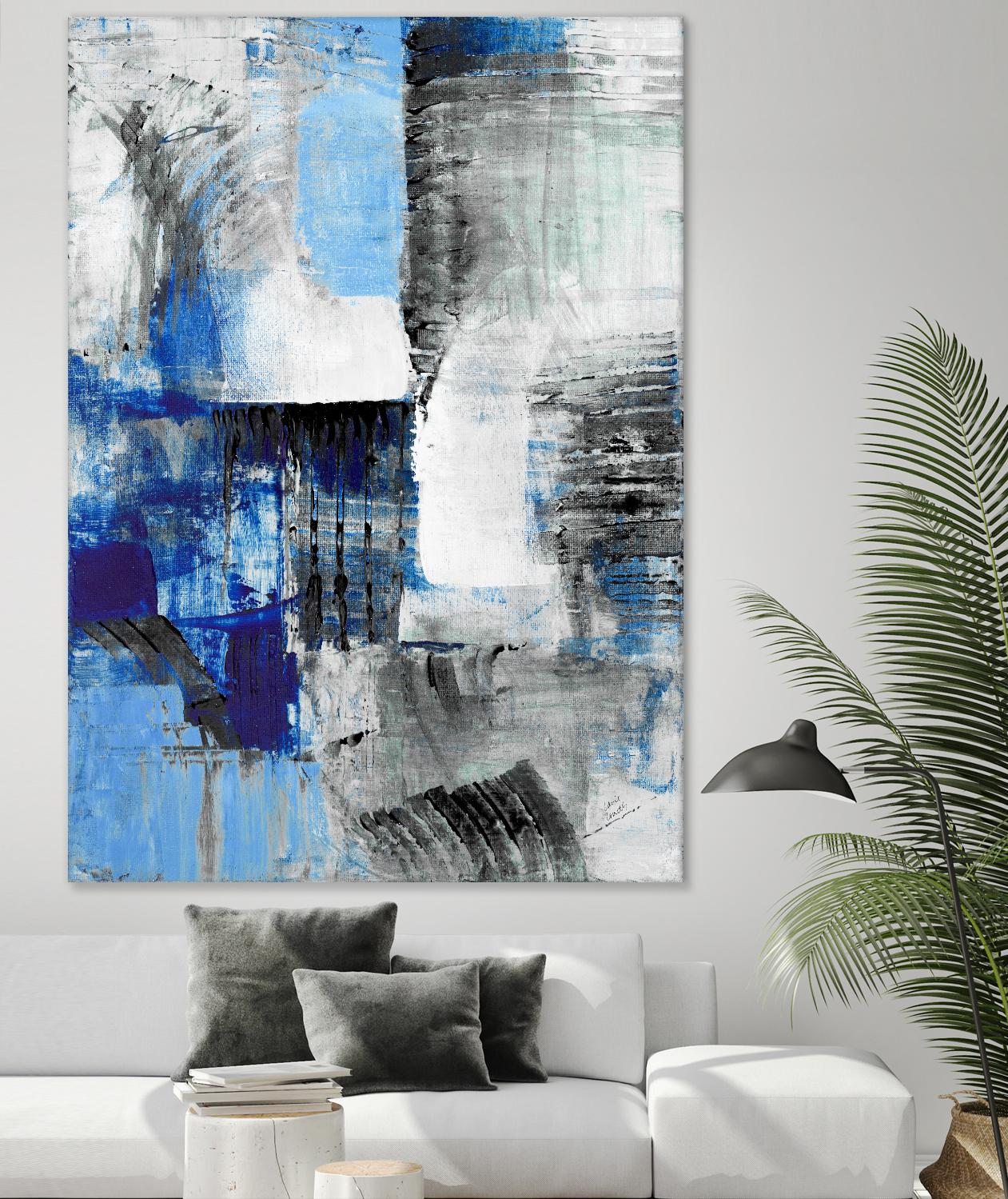 Mystic Bleu Abstract by Lanie Loreth on GIANT ART - bleu abstract