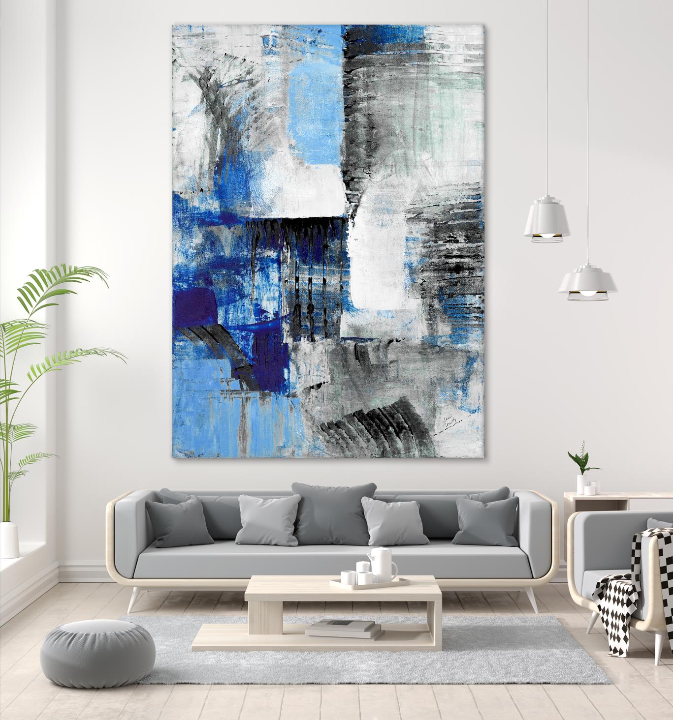 Mystic Bleu Abstract by Lanie Loreth on GIANT ART - bleu abstract