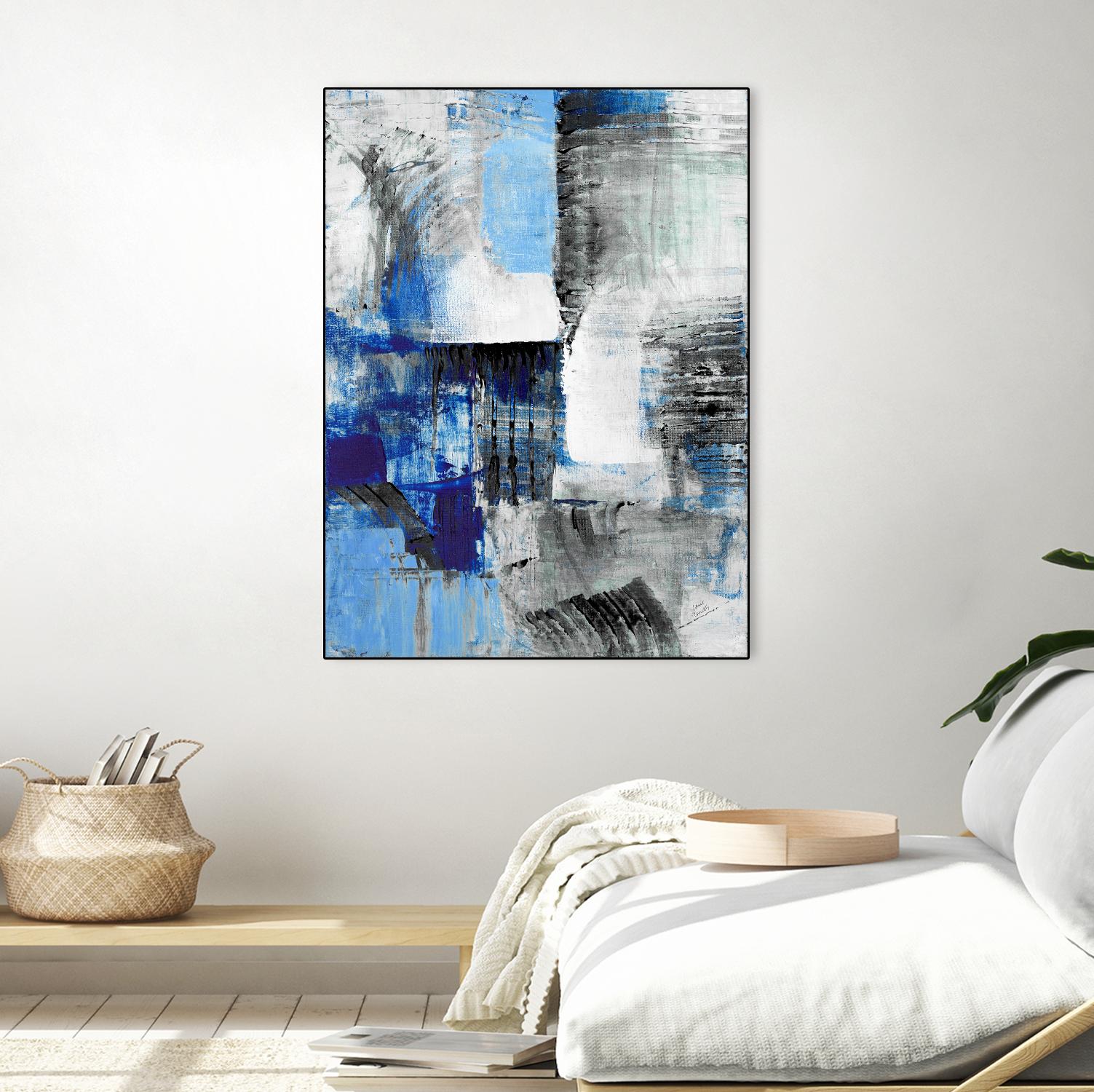 Mystic Bleu Abstract by Lanie Loreth on GIANT ART - bleu abstract