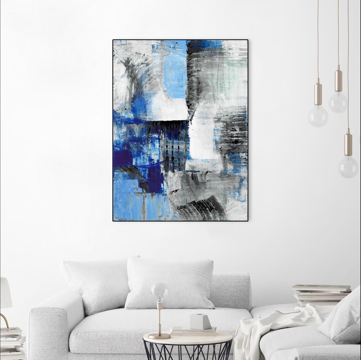 Mystic Bleu Abstract by Lanie Loreth on GIANT ART - bleu abstract