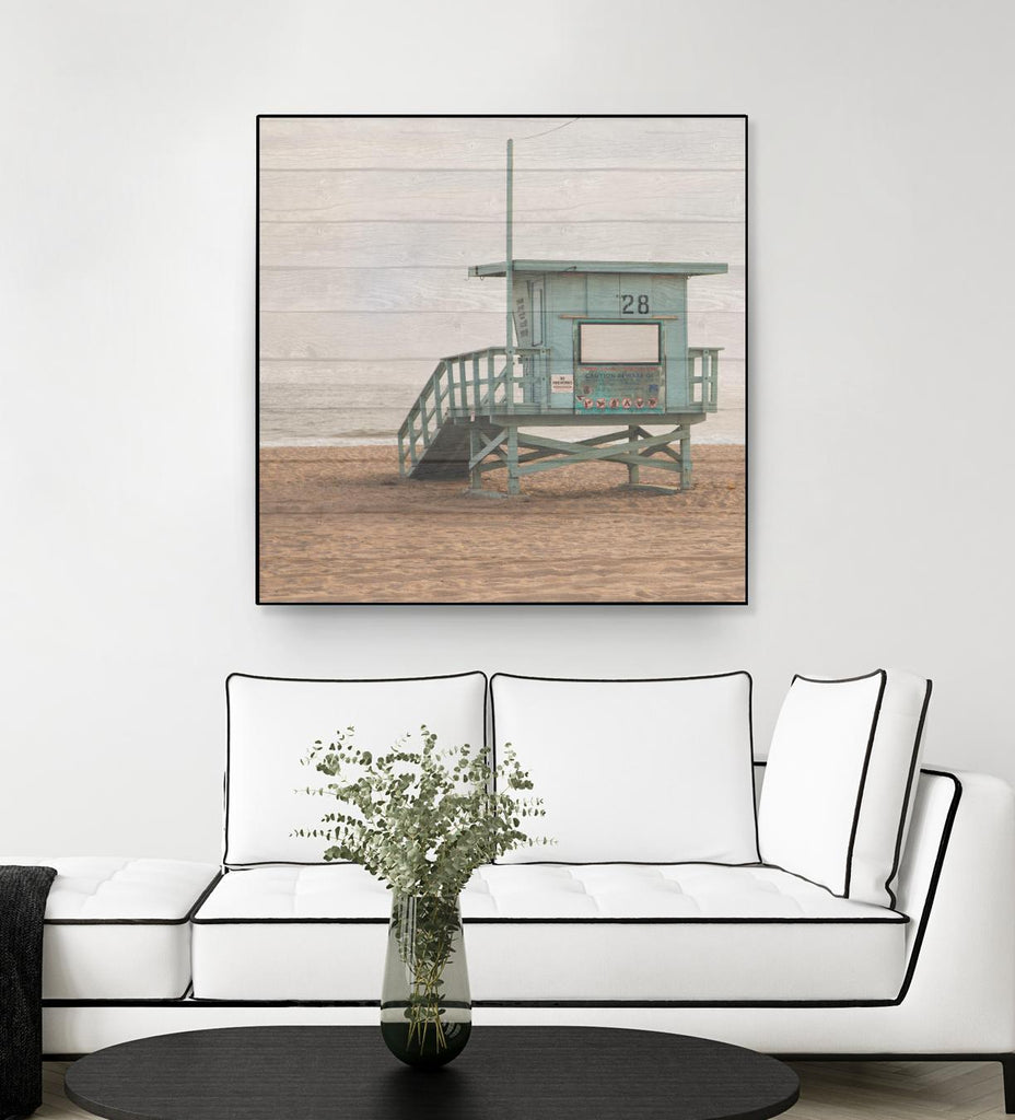 Whitewashed Lifeguard Stand by Susan Bryant on GIANT ART - coastal photography