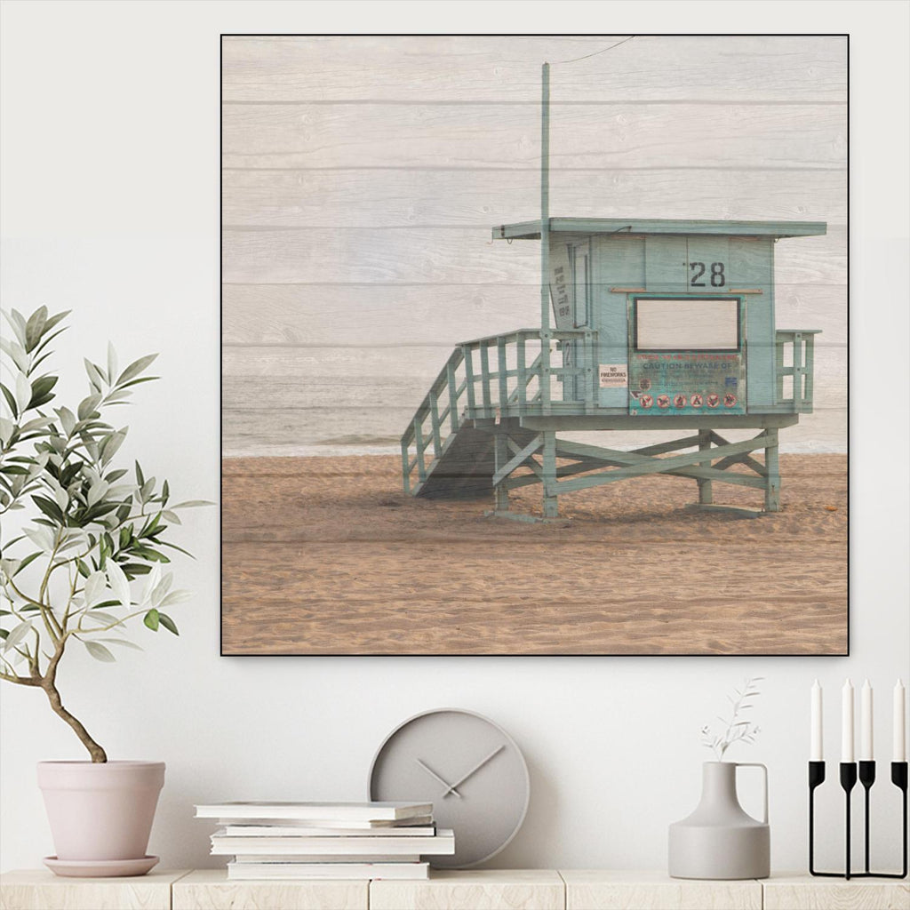 Whitewashed Lifeguard Stand by Susan Bryant on GIANT ART - coastal photography
