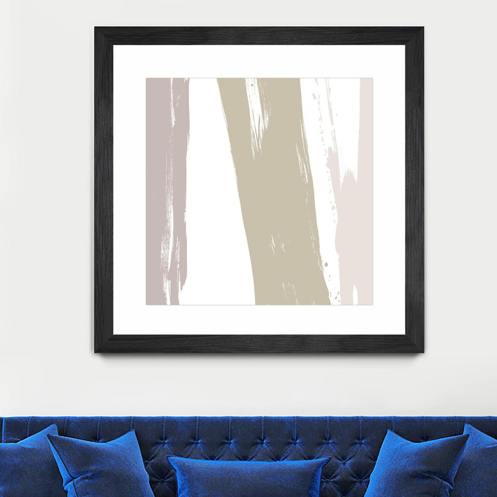 Gray Strokes I by Megan Morris on GIANT ART - abstract 