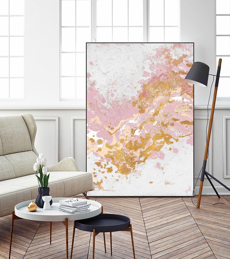 Pink Turbulence de Patricia Pinto sur GIANT ART - abstraction rose