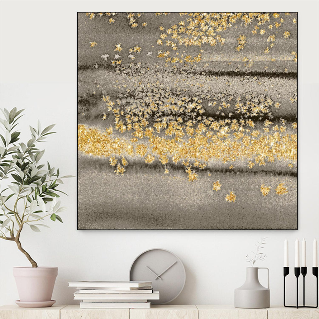 Gold Winds Square III by Lanie Loreth on GIANT ART - abstract 