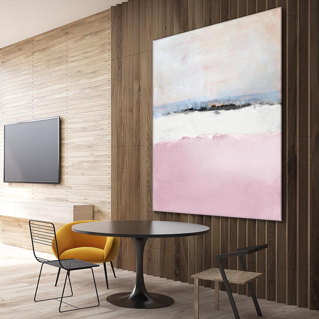 Pink Sea Abstract by Lanie Loreth on GIANT ART - pink abstract costal
