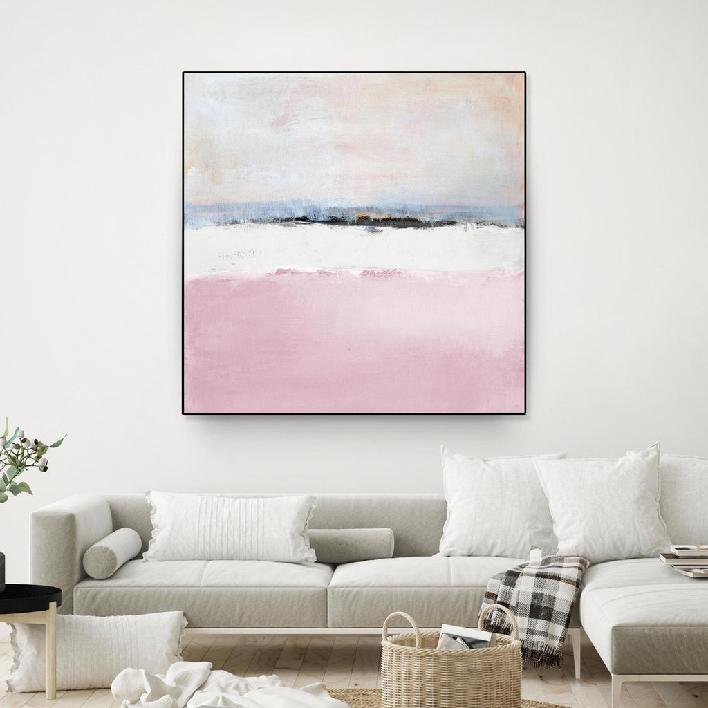 Pink Sea Abstract by Lanie Loreth on GIANT ART - pink abstract costal