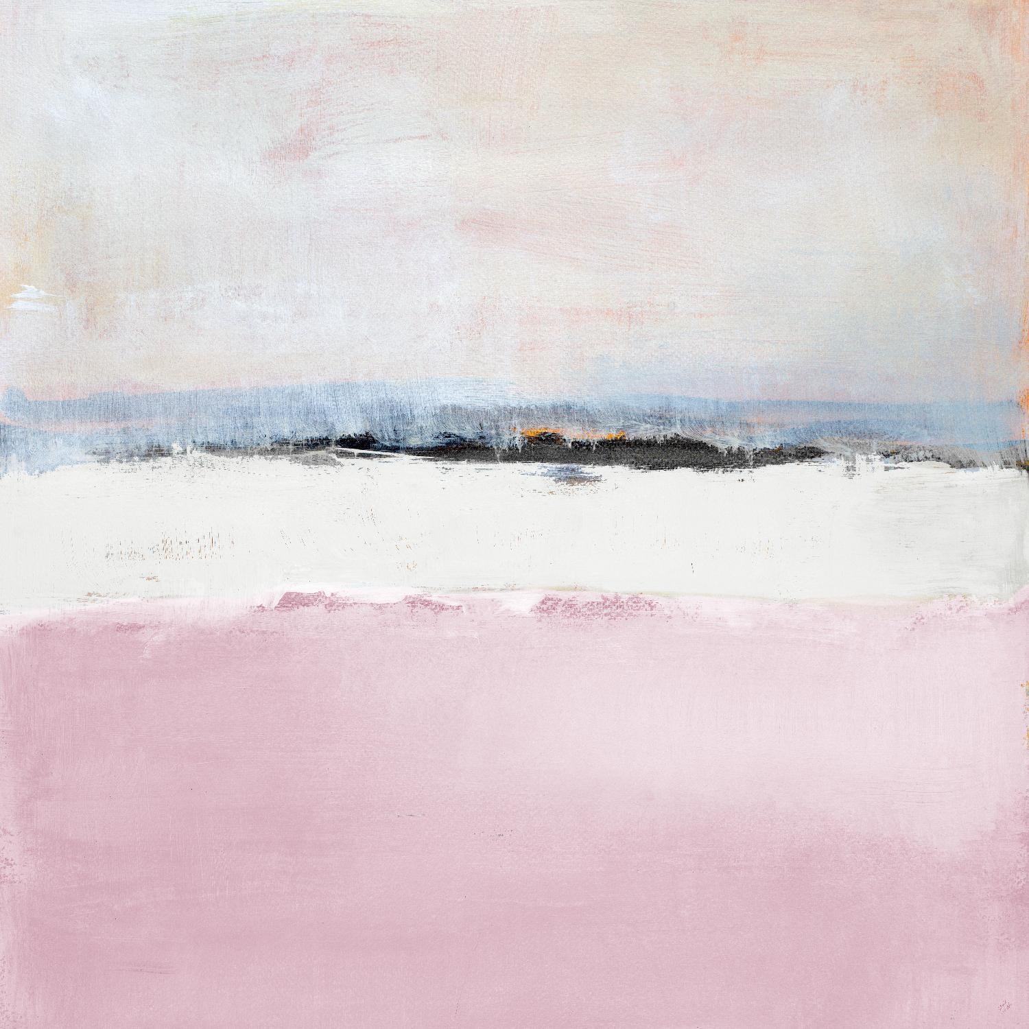 Pink Sea Abstract par Lanie Loreth sur GIANT ART - rose abstrait costal