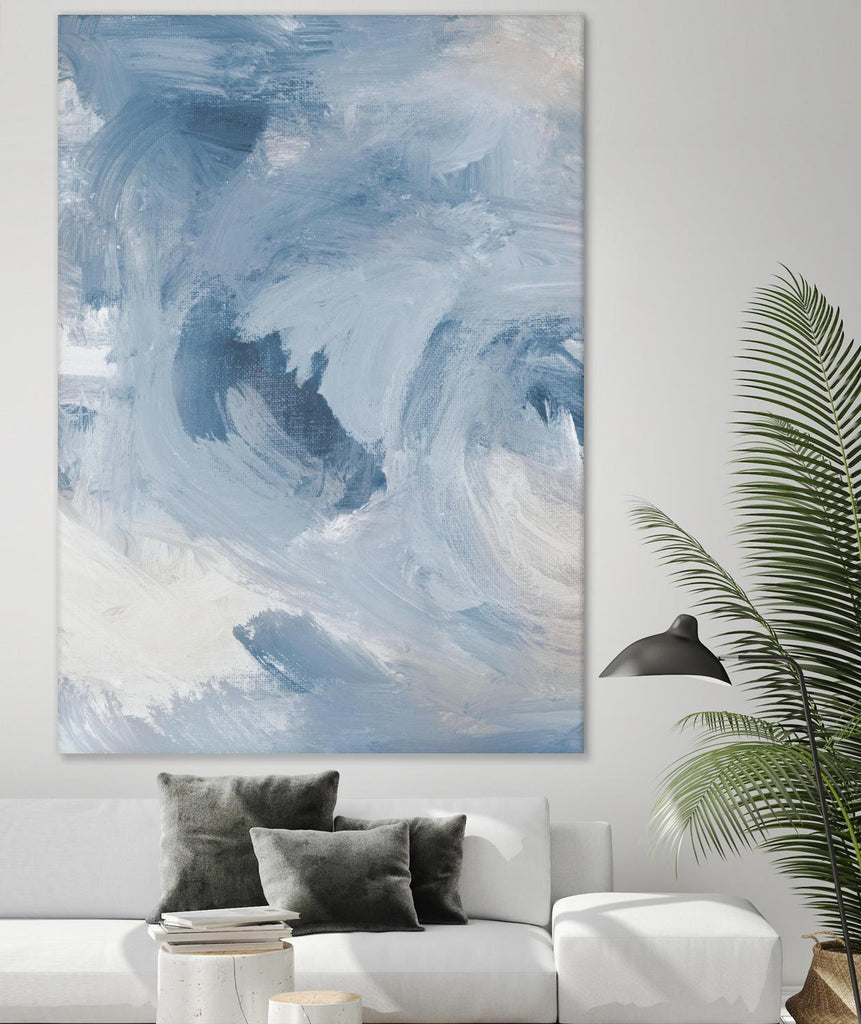 Blue Cloudy Dreams I de Lanie Loreth sur GIANT ART - abstrait 