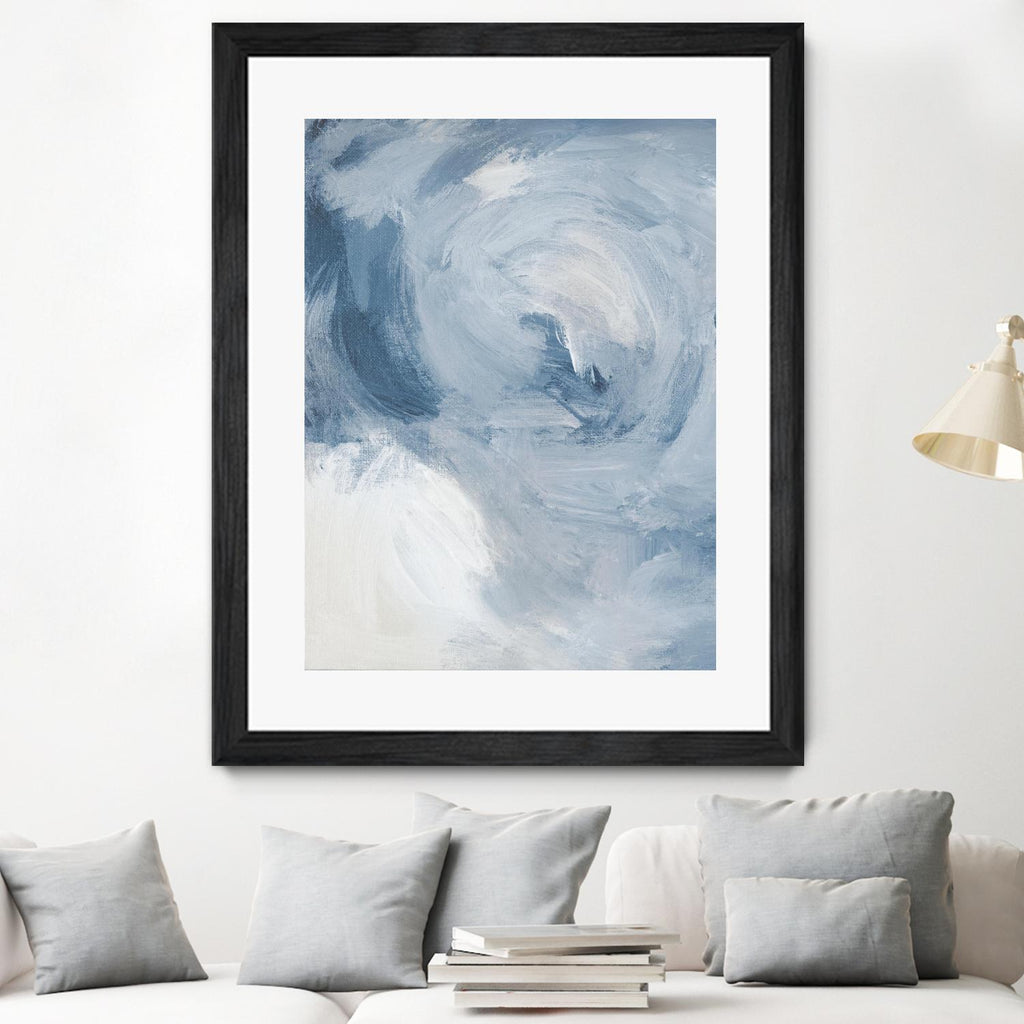 Blue Cloudy Dreams II de Lanie Loreth sur GIANT ART - abstrait 