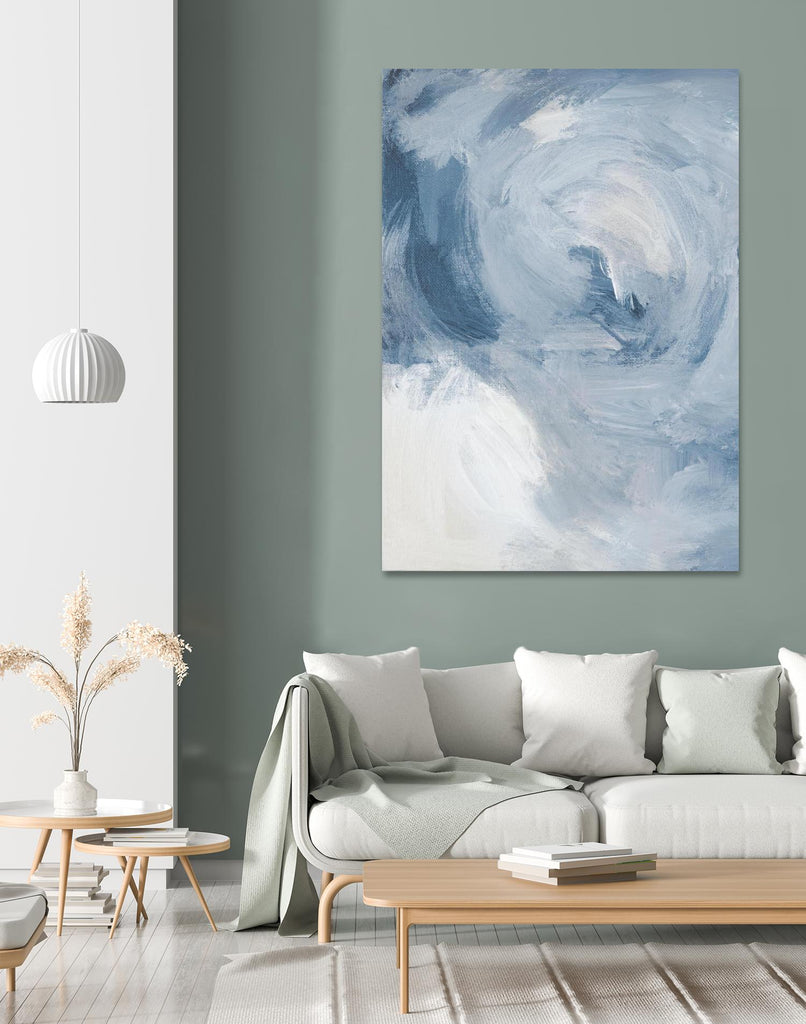 Blue Cloudy Dreams II de Lanie Loreth sur GIANT ART - abstrait 