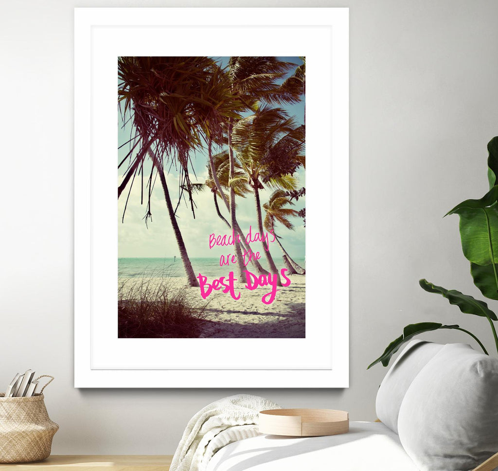 Best Beach Days par Debbie O'dell sur GIANT ART - typographie côtière