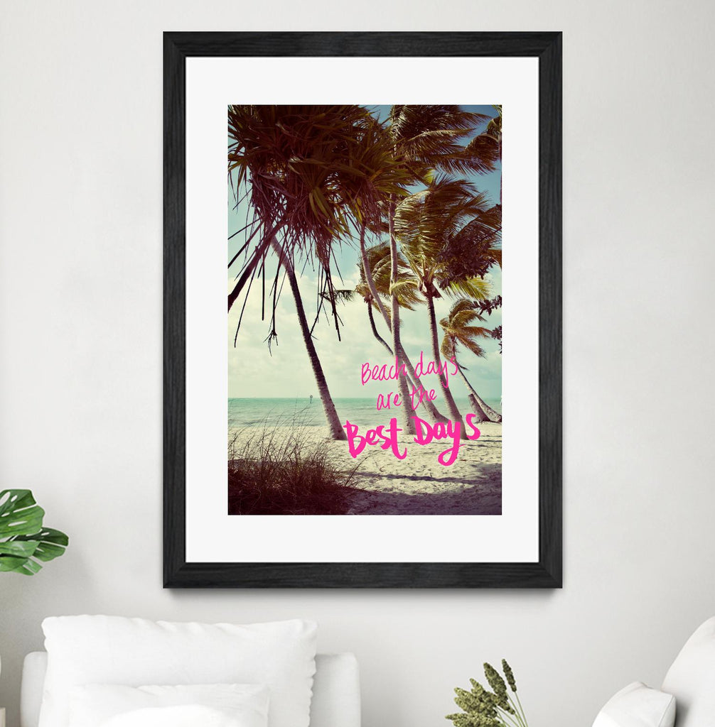 Best Beach Days par Debbie O'dell sur GIANT ART - typographie côtière