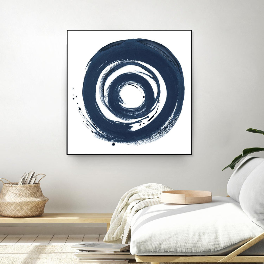African Navy Circle Abstract by Patricia Pinto on GIANT ART - multi Abstract