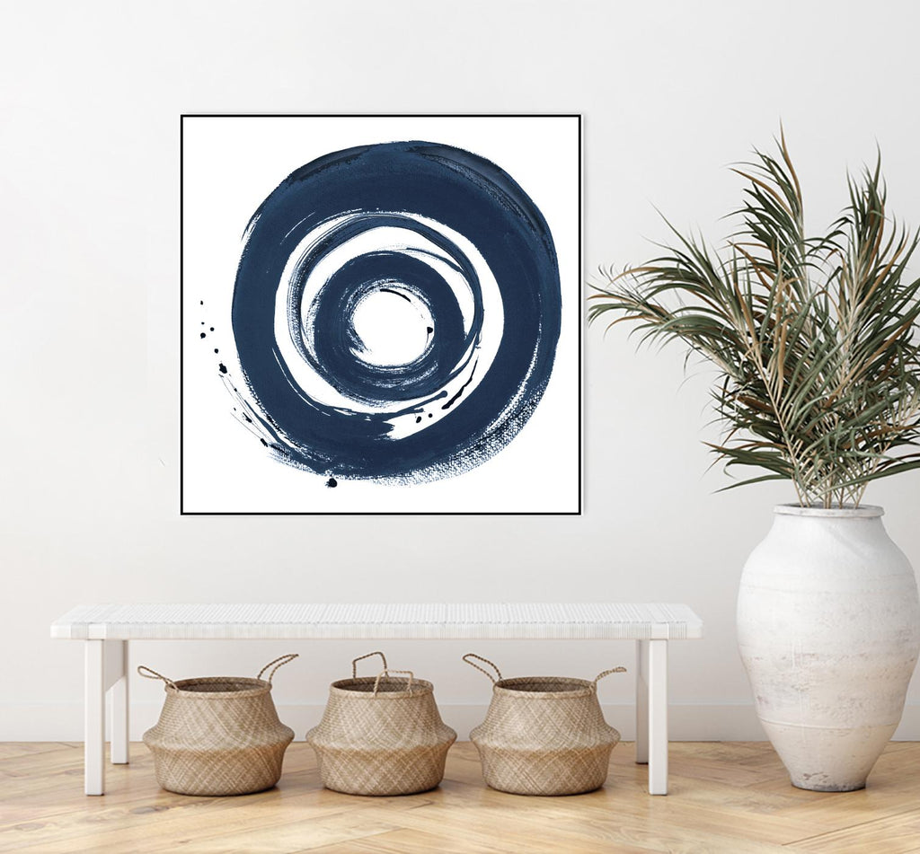 African Navy Circle Abstract by Patricia Pinto on GIANT ART - multi Abstract