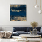 Sea Of Blue And Gold by Lanie Loreth on GIANT ART - abstract 