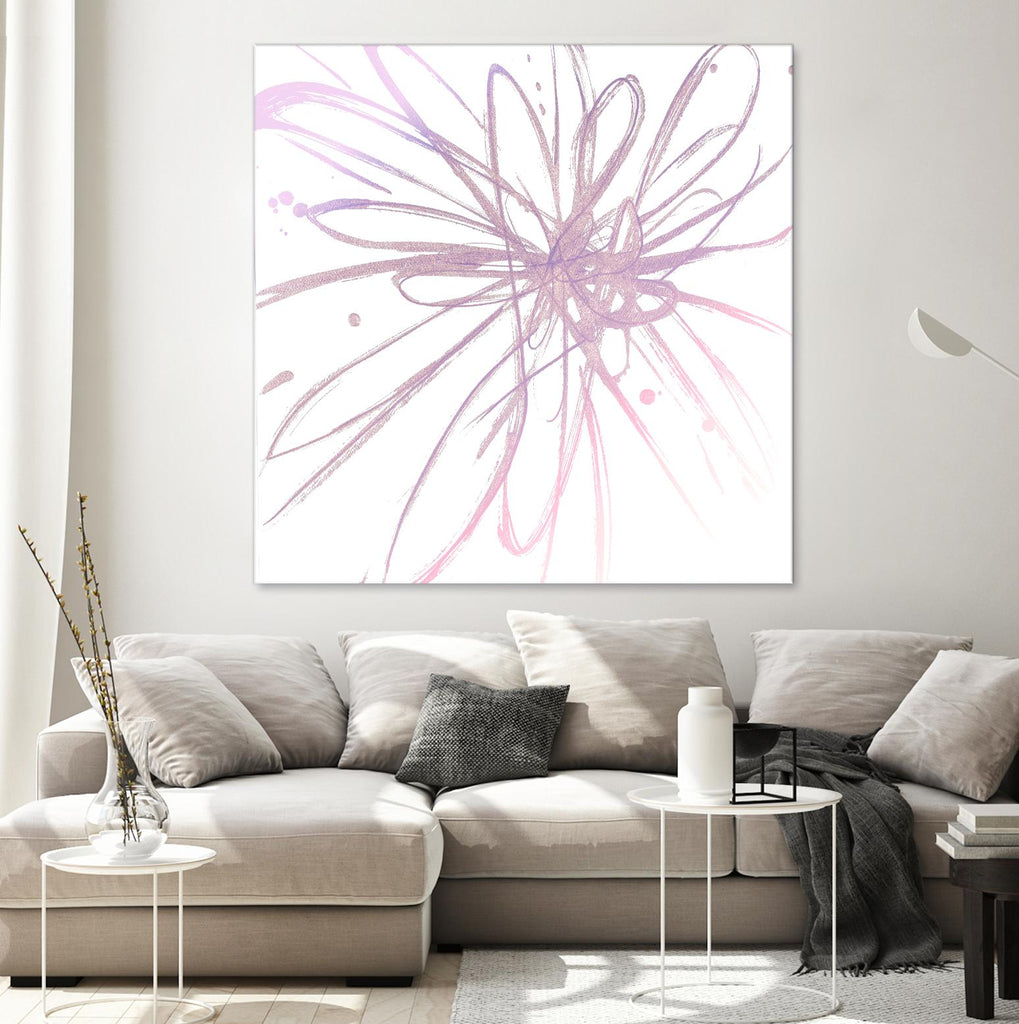 Pink Burst I by L. Hewitt on GIANT ART - multi abstract