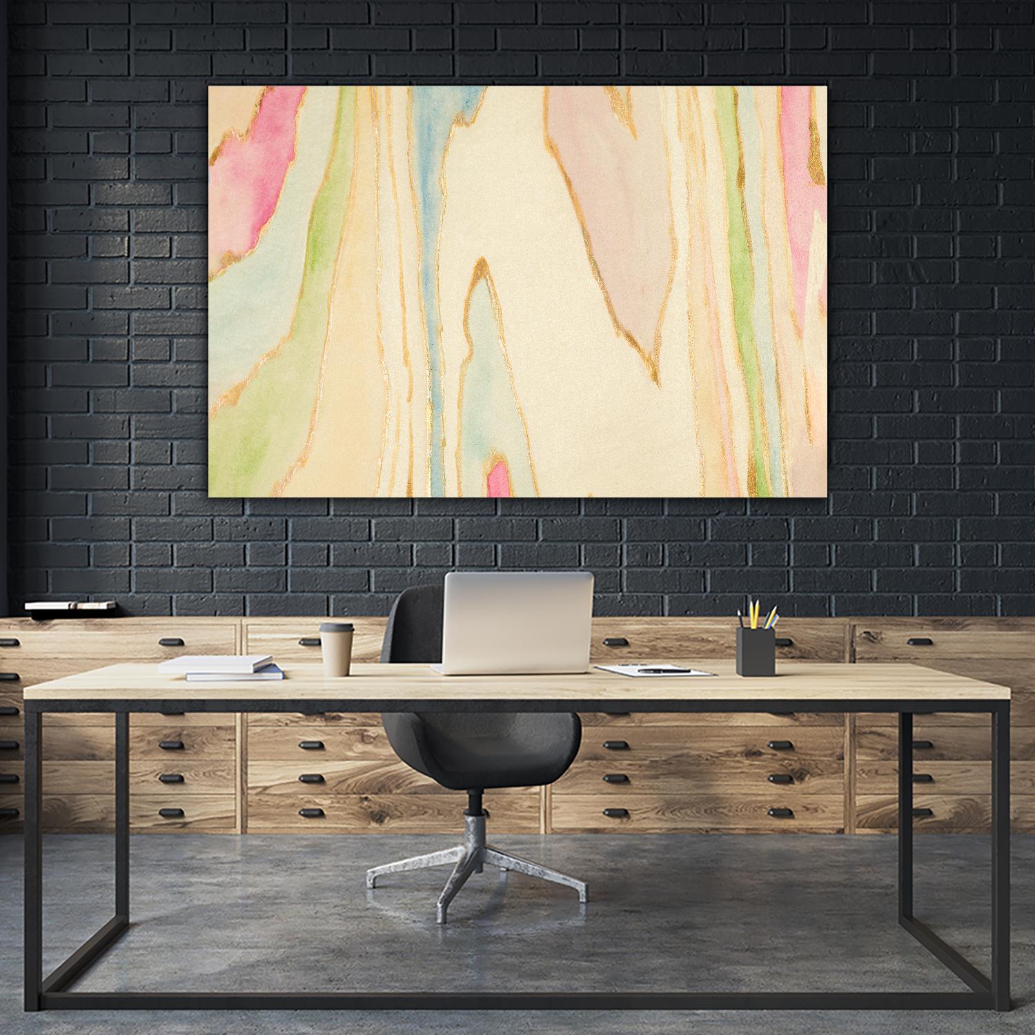 Against the Grain Abstract by Susan Bryant on GIANT ART - gold abstract