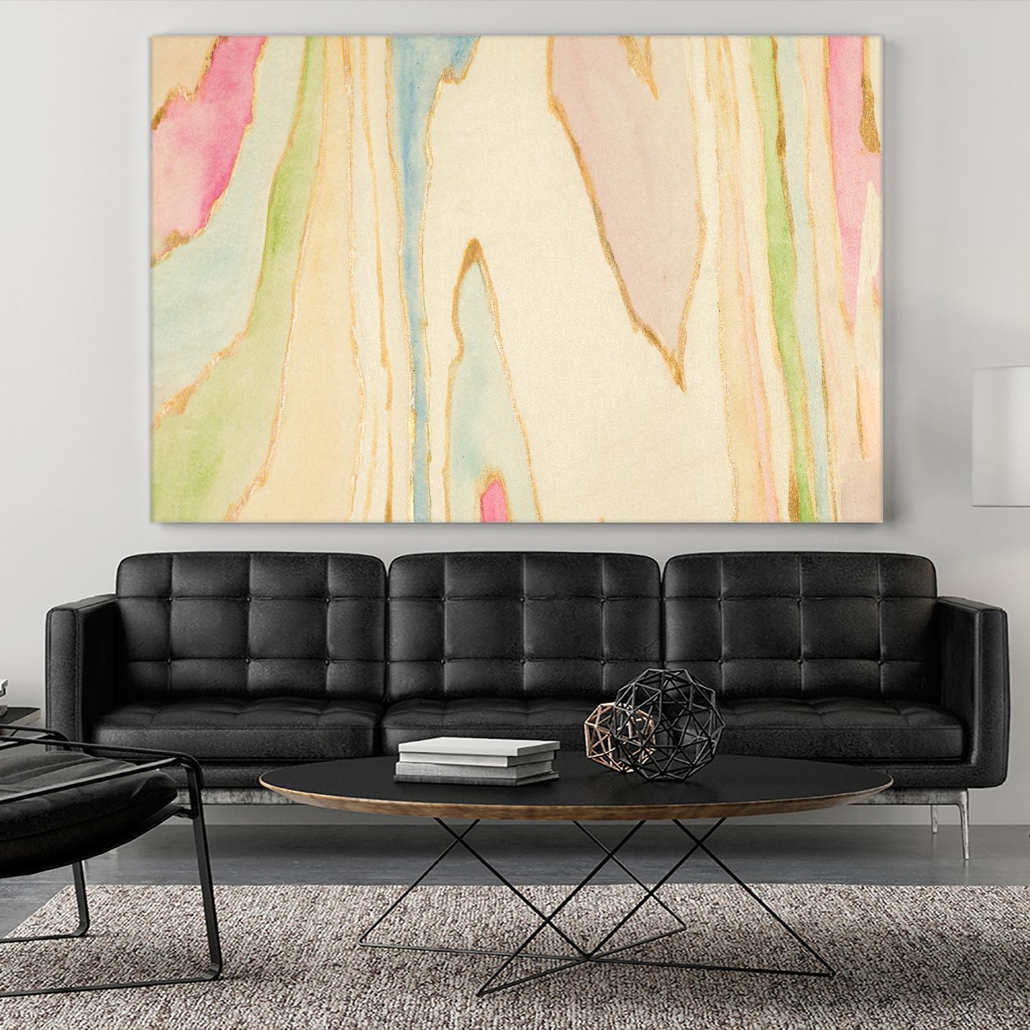 Against the Grain Abstract by Susan Bryant on GIANT ART - gold abstract