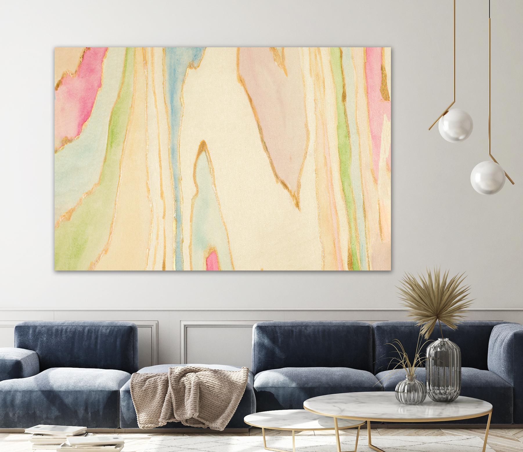 Against the Grain Abstract by Susan Bryant on GIANT ART - gold abstract