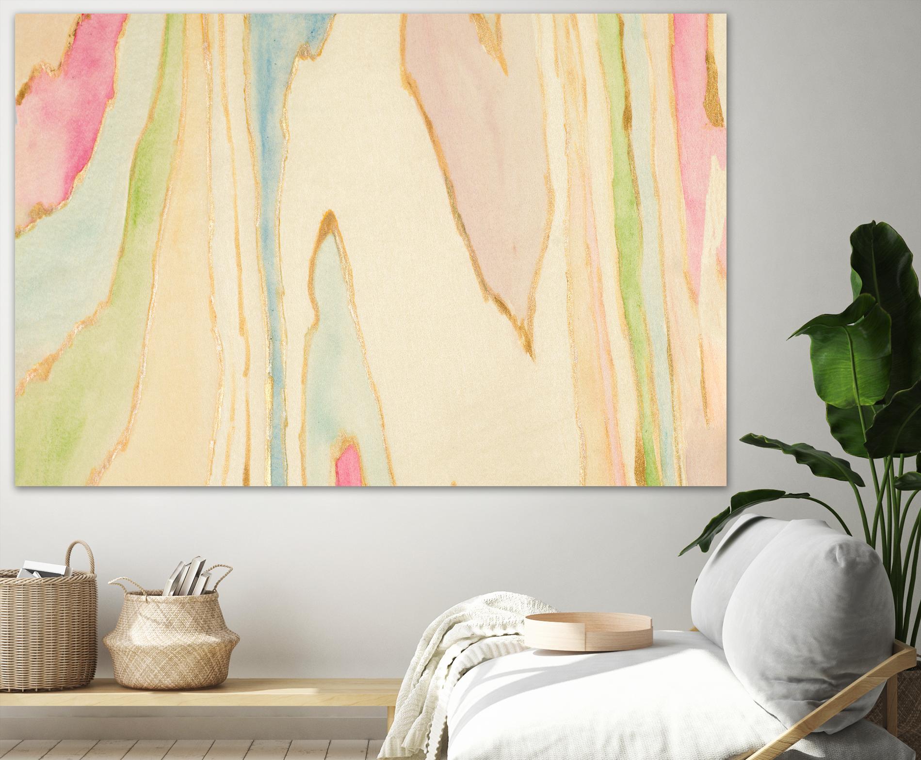 Against the Grain Abstract by Susan Bryant on GIANT ART - gold abstract