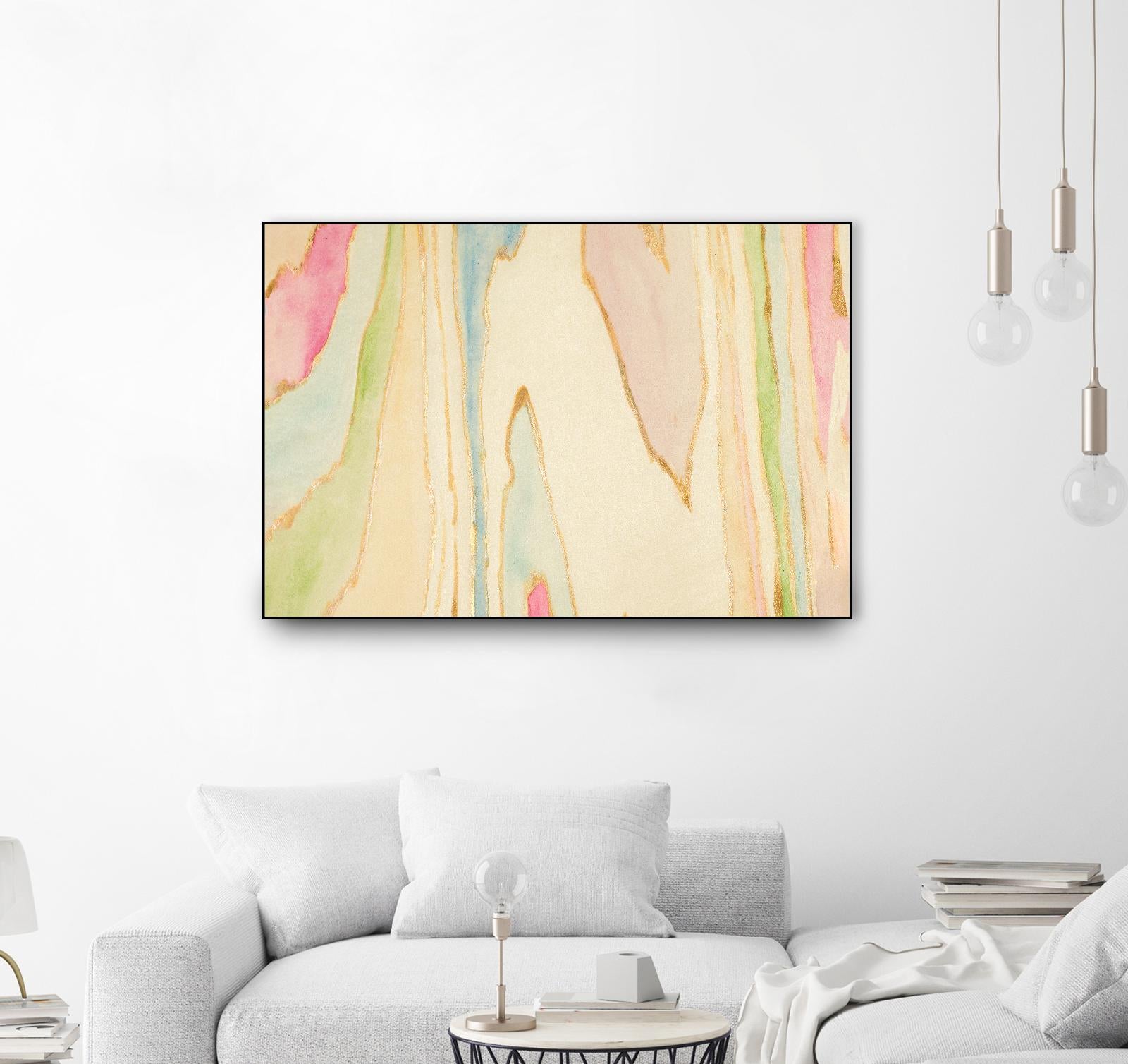 Against the Grain Abstract by Susan Bryant on GIANT ART - gold abstract