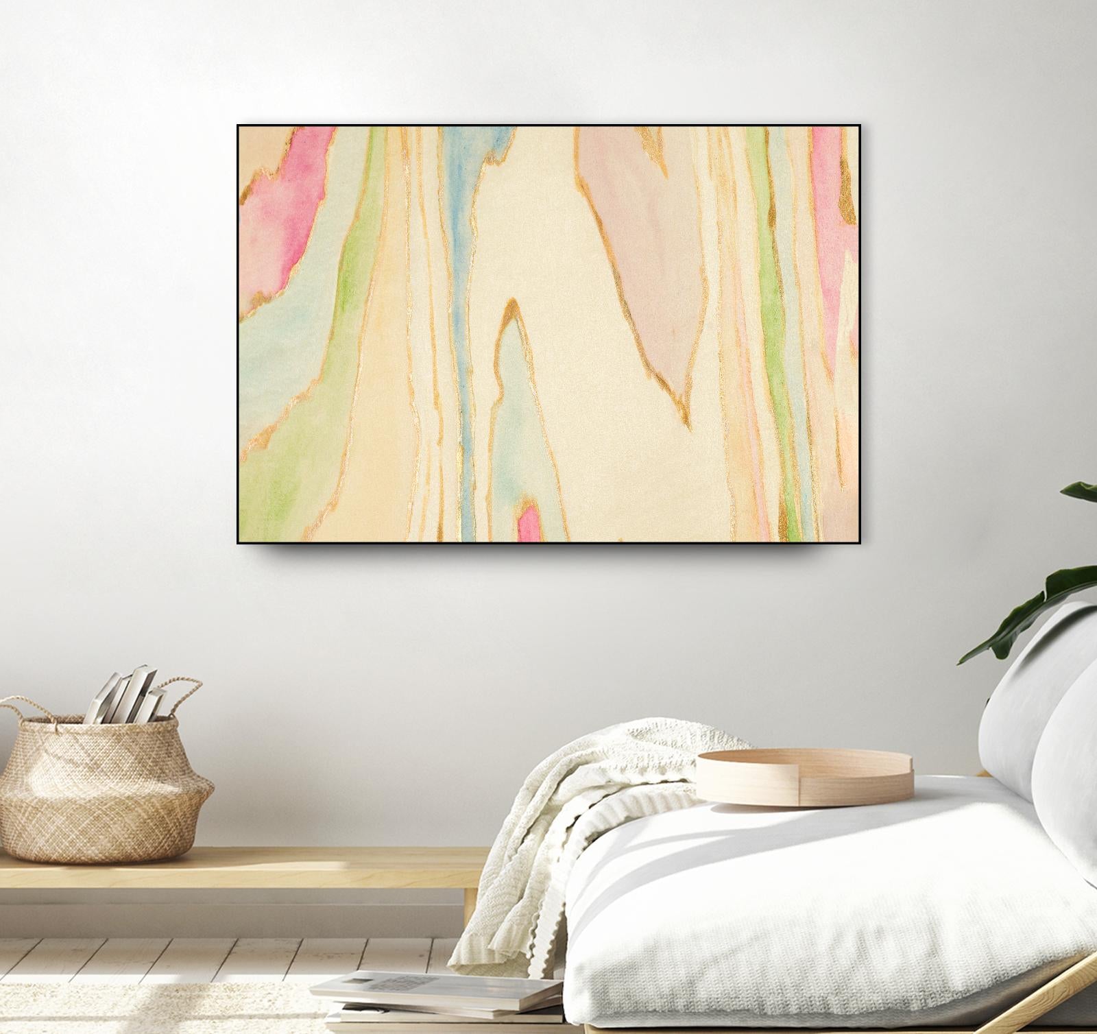 Against the Grain Abstract by Susan Bryant on GIANT ART - gold abstract