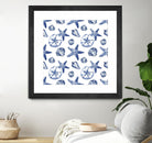 Deep Ocean Treasures White Pattern by Janice Gaynor on GIANT ART - coastal pattern