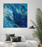 Blue Marble by Tiffany Hakimipour on GIANT ART - abstract 