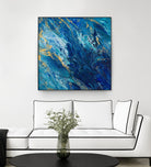 Blue Marble by Tiffany Hakimipour on GIANT ART - abstract 