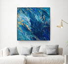 Blue Marble by Tiffany Hakimipour on GIANT ART - abstract 