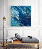 Blue Marble by Tiffany Hakimipour on GIANT ART - abstract 