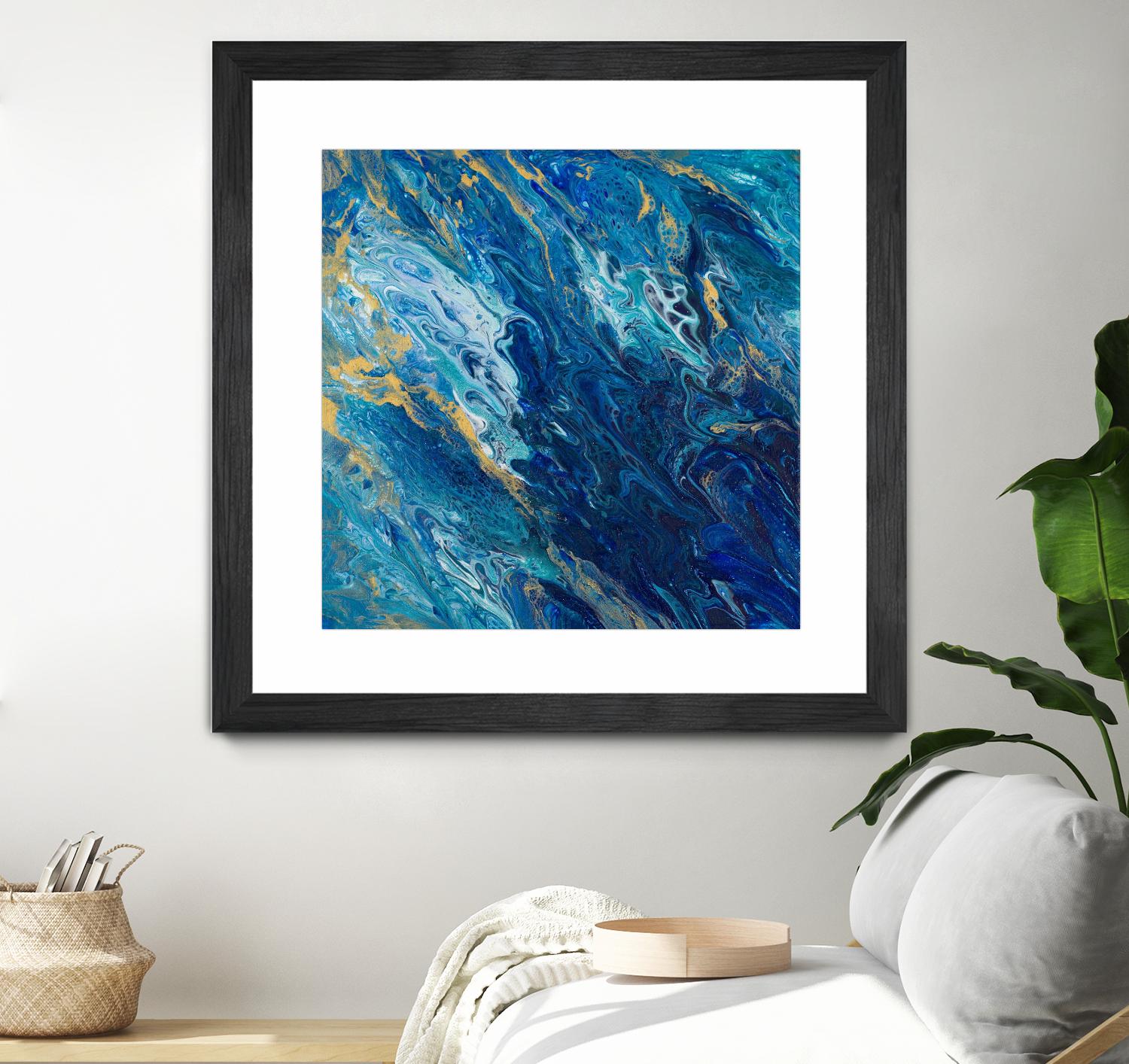 Blue Marble by Tiffany Hakimipour on GIANT ART - abstract 