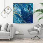 Blue Marble by Tiffany Hakimipour on GIANT ART - abstract 