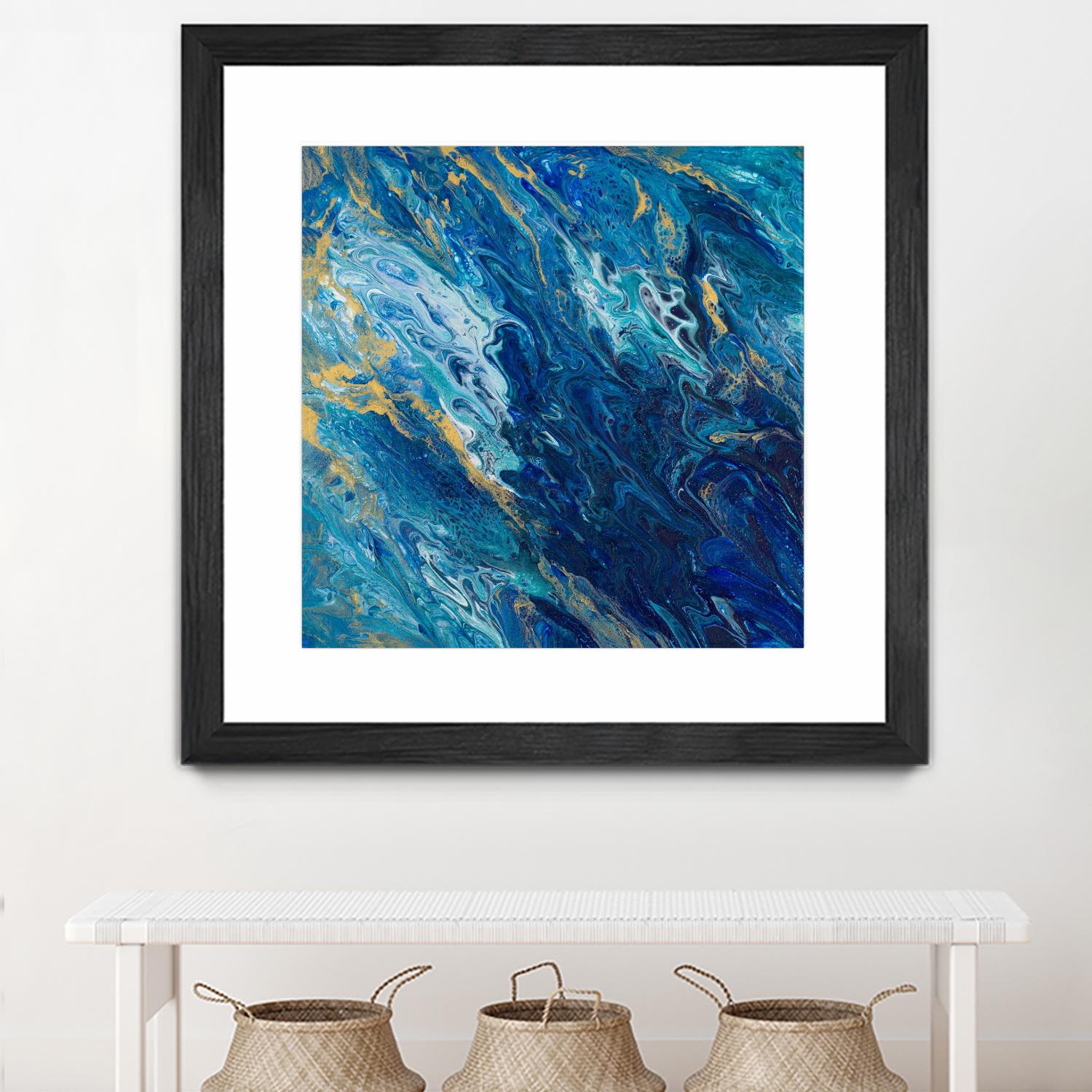 Blue Marble by Tiffany Hakimipour on GIANT ART - abstract 