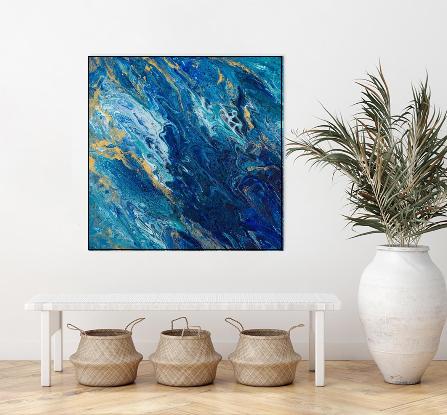 Blue Marble by Tiffany Hakimipour on GIANT ART - abstract 