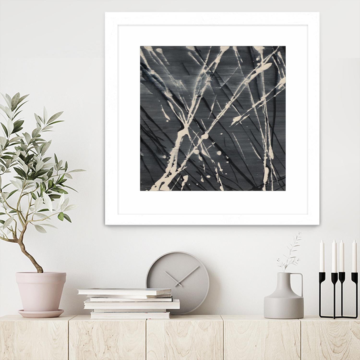 Dark Cloudy Mist I by Merri Pattinian on GIANT ART - abstract 