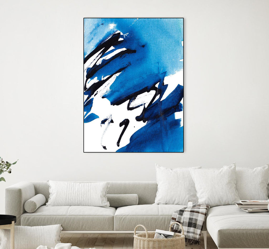 No Time Like the Present I by Lanie Loreth on GIANT ART - blue Abstract