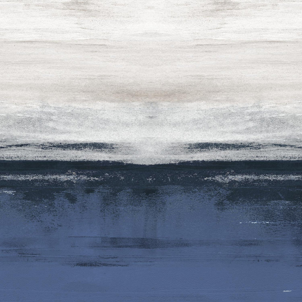 Familiar Feeling Blue Square II de Dan Meneely sur GIANT ART - abstrait 
