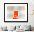 Mid Century Modern Front Door by Jen Bucheli on GIANT ART - decorative 